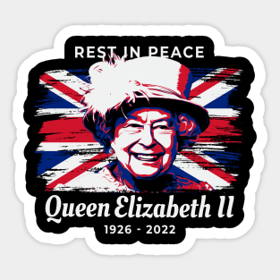 rip queen elizabeth uk Sticker